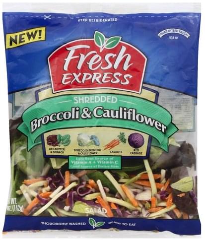 Fresh Express Broccoli & Cauliflower, Shredded Salad - 5 oz