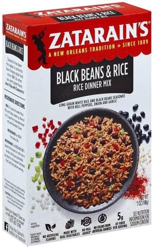 Zatarains Black Beans & Rice Rice Dinner Mix - 7 oz
