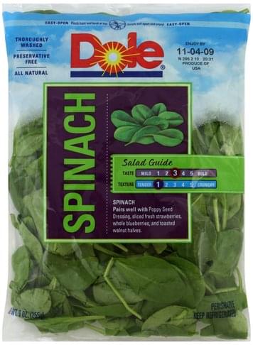 Dole Spinach - 9 oz