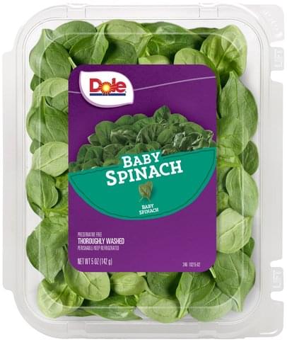 Dole Baby Spinach 5 Oz Nutrition Information Innit Dole Baby Spinach 5 Oz Nutrition Information Innit