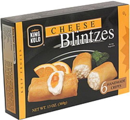 King Kold Cheese Blintzes 6 ea, Nutrition Information Innit