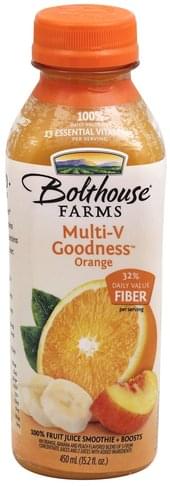 Bolthouse Farms Orange 100% Fruit Juice Smoothie + Boosts - 15.2 oz