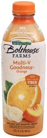 Bolthouse Farms Orange 100% Fruit Juice Smoothie + Boosts - 32 oz