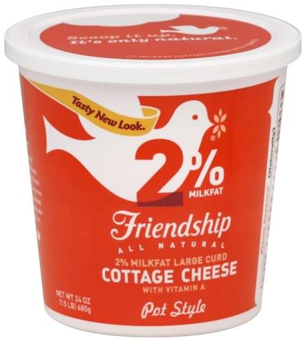 Friendship 2 Milkfat Large Curd Pot Style Cottage Cheese 24