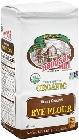 Hodgson Mill Stone Ground, Rye, Organic Flour - 30 oz