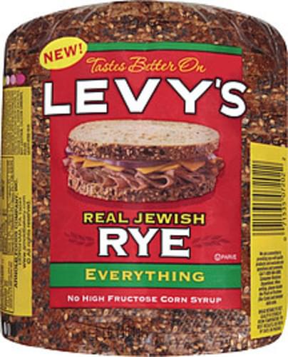 Levy's Rye Rye Real Jewish Everything Bread - 16 oz, Nutrition Information  | Innit