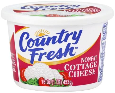 Deans Country Fresh Nonfat Cottage Cheese 16 Oz Nutrition