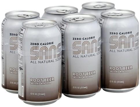 Sans Zero Calorie Root Beer - 6 ea