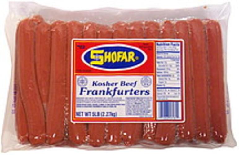 Shofar Kosher Beef Frankfurters 5 lb, Nutrition Information Innit