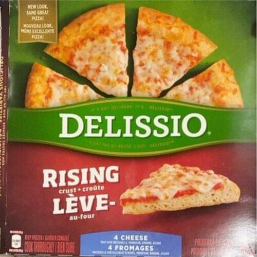 Delissio 4 Cheese Rising Crust Pizza 130 g, Nutrition Information Innit