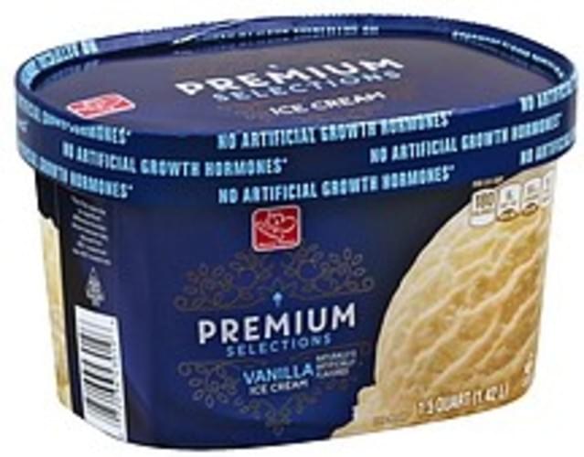 Harris Teeter Vanilla Ice Cream 1.5 QT, Nutrition Information Innit