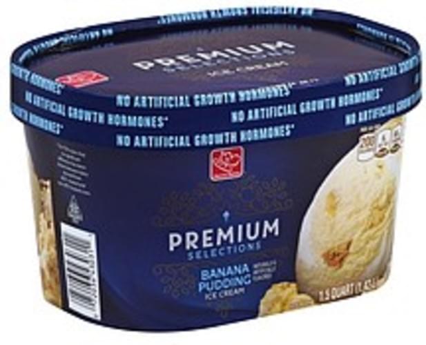 Harris Teeter Banana Pudding Ice Cream 1.5 QT, Nutrition Information