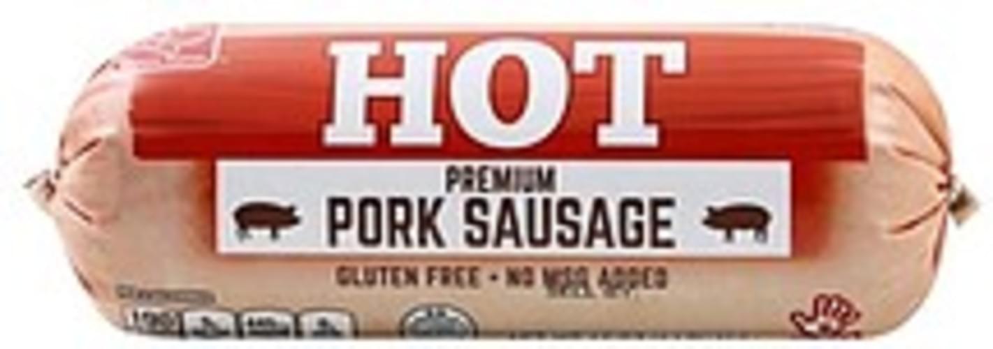 Harris Teeter Premium, Pork, Hot Sausage 16 oz, Nutrition Information