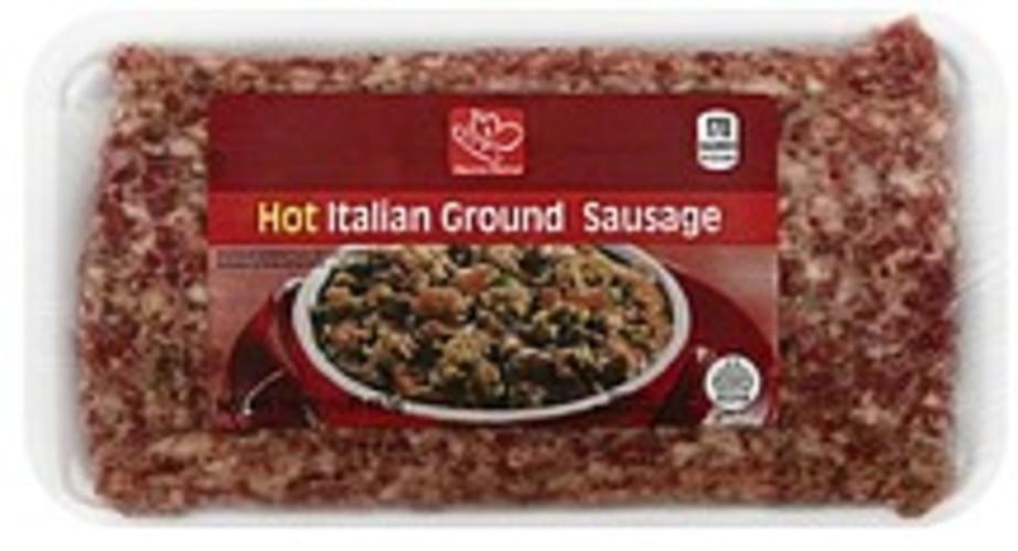 Harris Teeter Hot, Ground Italian Sausage 16 oz, Nutrition