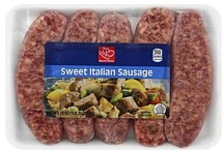 Harris Teeter Sweet Italian Sausage 18 oz, Nutrition Information Innit