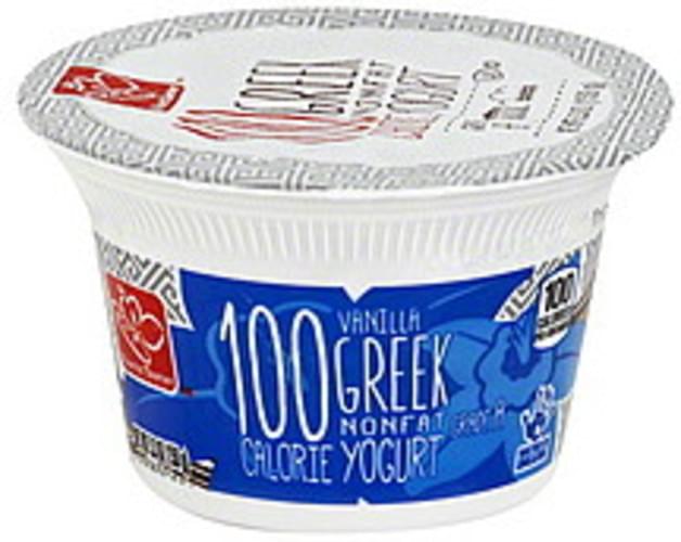 Harris Teeter Greek, Nonfat, Vanilla Yogurt 5.3 oz, Nutrition Information Innit