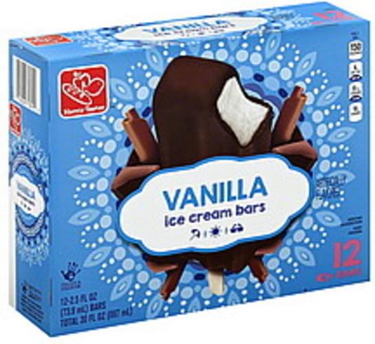 Harris Teeter Vanilla Ice Cream Bars 12 ea, Nutrition Information Innit