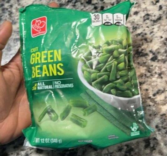 Harris Teeter Cut Green Beans 12 oz, Nutrition Information Innit