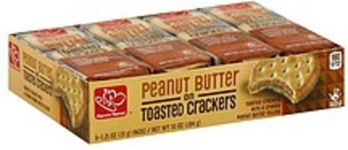 Harris Teeter Peanut Butter Toasted Crackers 8 ea, Nutrition Information Innit