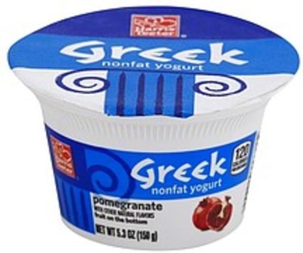 Harris Teeter Greek, Nonfat, Fruit on the Bottom, Pomegranate Yogurt