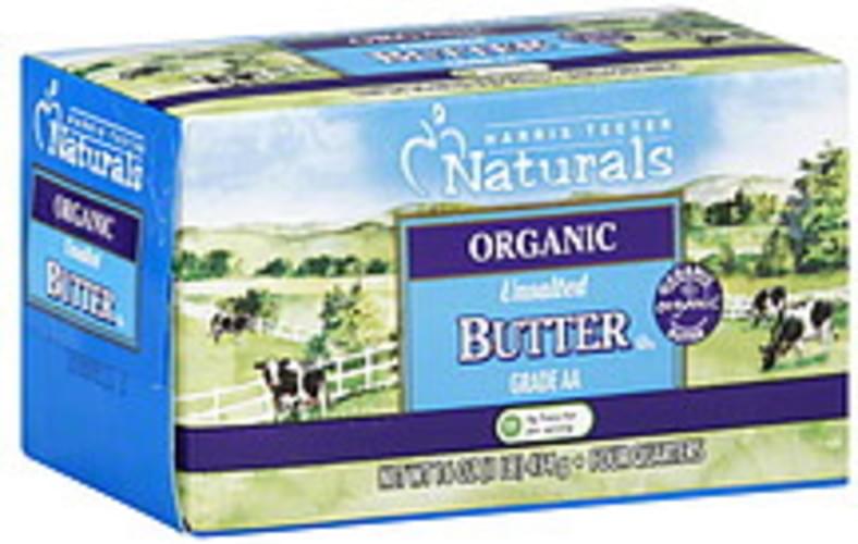Harris Teeter Organic, Unsalted Butter 16 oz, Nutrition Information