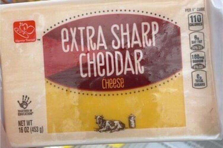 Harris Teeter Extra Sharp Cheddar Cheese 16 oz, Nutrition Information