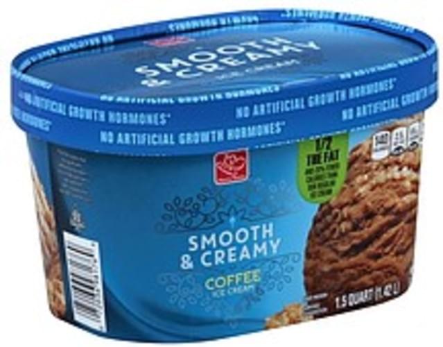 Harris Teeter Smooth & Creamy, Coffee Ice Cream 1.5 QT, Nutrition