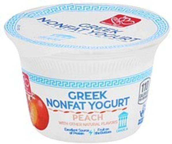 Harris Teeter Greek, Nonfat, Peach Fruit on the Bottom Yogurt 5.3 oz