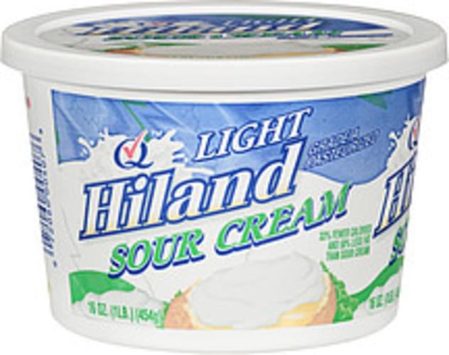Hiland Light Sour Cream 16 oz, Nutrition Information Innit