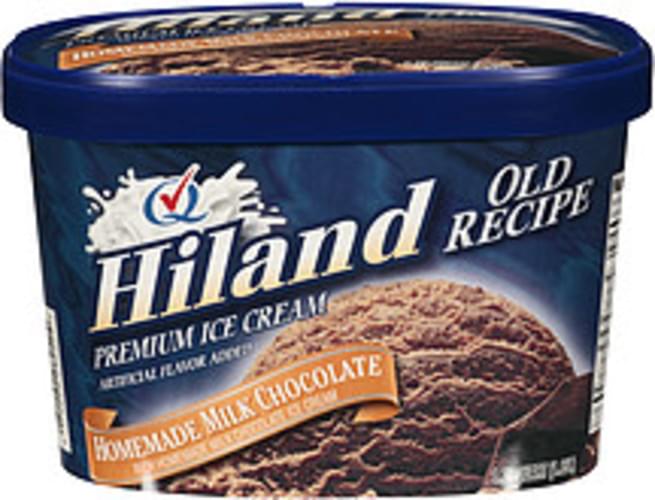 Hiland Ice Cream Old Recipe Premium Homemade Milk Chocolate 1.75 QT, Nutrition Information Innit