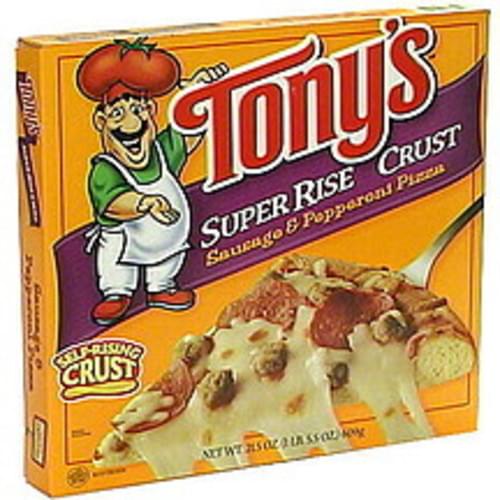 Tonys Sausage & Pepperoni Pizza, Super Rise Crust 21.5 oz, Nutrition Information Innit