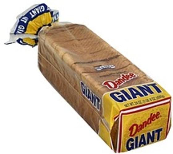 Dandee Enriched, Giant Bread 24 oz, Nutrition Information Innit