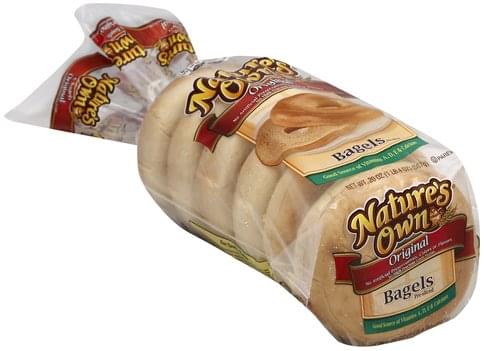 Natures Own Original, Pre-Sliced Bagels - 20 oz