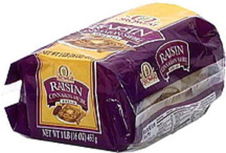 Oroweat Raisin Cinnamon Swirl Bread 16 oz, Nutrition Information Innit