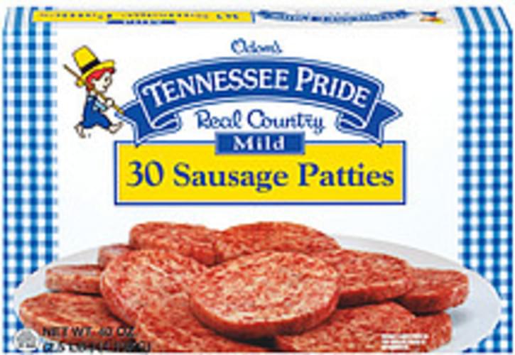 Tennessee Pride Mild Sausage Patties 40 oz, Nutrition Information Innit