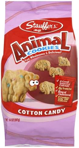 Stauffers Cotton Candy Animal Cookies - 14 oz, Nutrition Information | Innit Stauffers Cotton Candy Animal Cookies - 14 oz, Nutrition Information | Innit