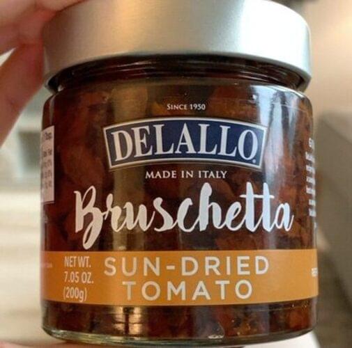DeLallo SunDried Tomato Bruschetta 7.05 oz, Nutrition Information