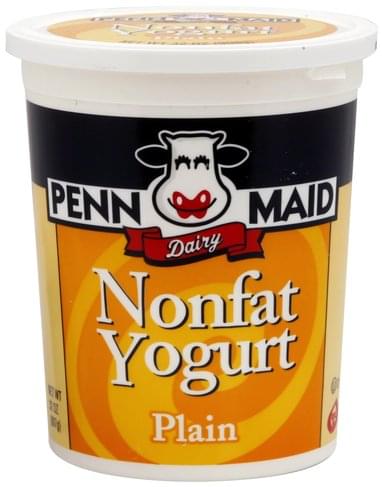Penn Maid Plain Nonfat Yogurt - 32 oz