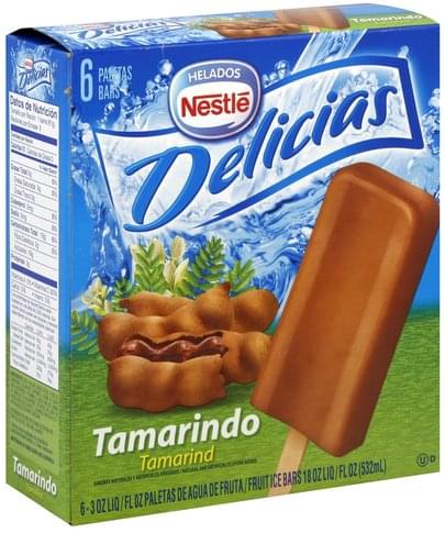 Nestle Tamarind Fruit Ice Bars - 6 ea