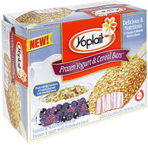 Yoplait Vanilla & Wildberry Frozen Yogurt & Cereal Bars 4 ea