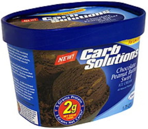 Carb Solutions Chocolate Peanut Butter Swirl Ice Cream 1.75 QT