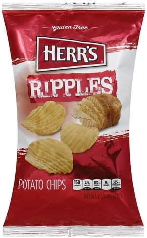 Herrs Ripples Potato Chips - 2.75 oz, Nutrition Information | Innit