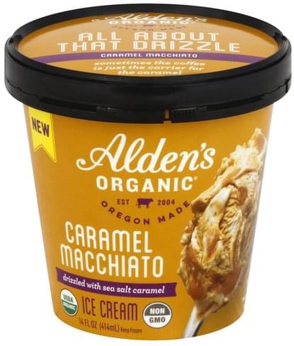 ALDENS ORGANIC Caramel Macchiato Ice Cream - 14 oz