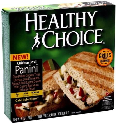 Healthy Choice Chicken Basil Panini - 6 oz