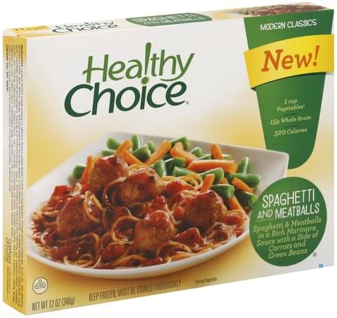 Healthy Choice Spaghetti and Meatballs - 12 oz