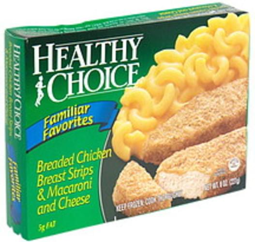 Healthy Choice Breaded Chicken & Macaroni and Cheese 8 oz, Nutrition