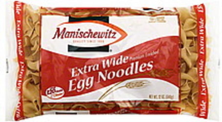 Manischewitz Extra Wide Egg Noodles 12 oz, Nutrition Information Innit