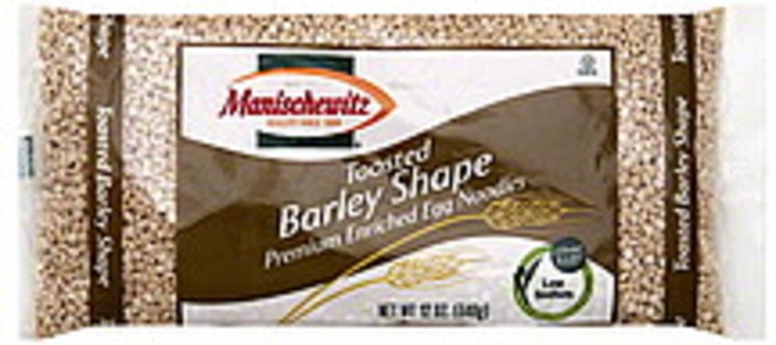 Manischewitz Toasted Barley Shape Egg Noodles 12 oz, Nutrition Information Innit