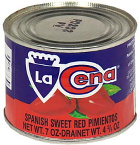La Cena Spanish Sweet Red Pimientos - 7 oz