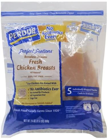 Perdue Breast, Fresh, Boneless Skinless Chicken - 24 oz ...